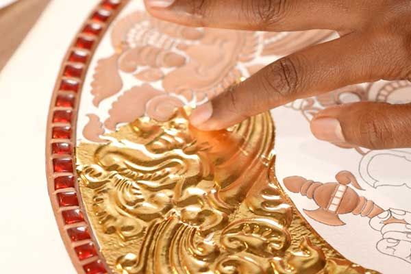 Applying 24K gold foil effortlessly